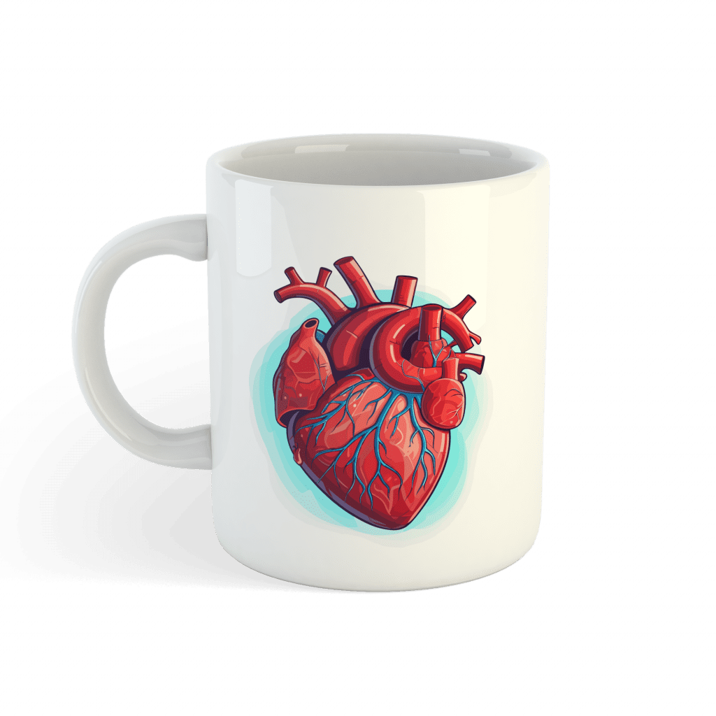 ein herz für kaffee tasse